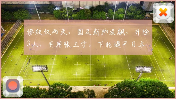 惨败仅两天，国足新帅发飙，开除3人，弃用张玉宁，下轮逼平日本